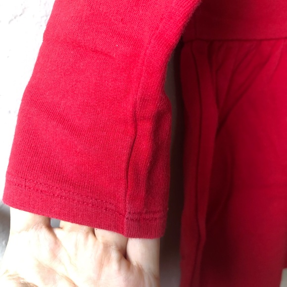 Carter’s Cotton Red Sweater Dress w/ Bows 2T - Picture 8 of 11